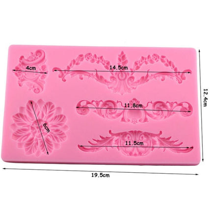 Cake Border Floral Fondant Silicone Mold - DealBuddy