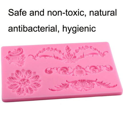 Cake Border Floral Fondant Silicone Mold - DealBuddy