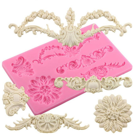 Cake Border Floral Fondant Silicone Mold - DealBuddy