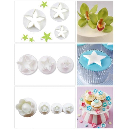 Cake Decorating Tools Fondant Plunger Cutters Biscuit Cake Mold Bakeware Accessories - DealBuddy