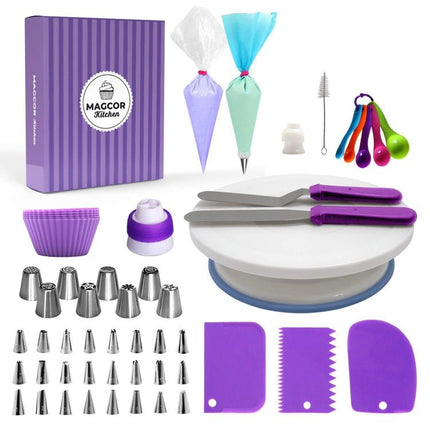 Cake Turntable Set Decorating Table Decorating Mouth Silicone Bag Baking DIY Combination - DealBuddy