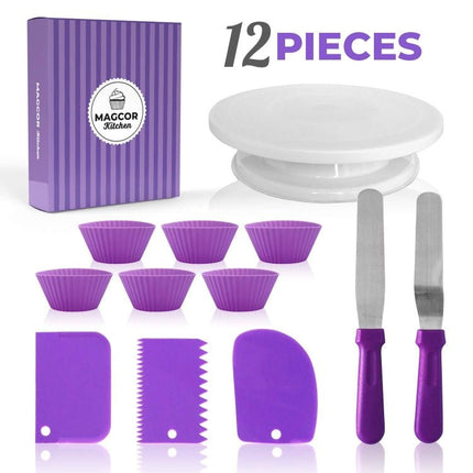 Cake Turntable Set Decorating Table Decorating Mouth Silicone Bag Baking DIY Combination - DealBuddy