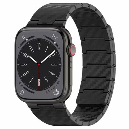 Carbon Fiber Magnetic Loop Watch Band, For Apple Watch Series 10 46mm, For Apple Watch Series 10 42mm, For Apple Watch SE 2023 44mm, For Apple Watch SE 2023 40mm, For Apple Watch Ultra 2 49mm, For Apple Watch Series 9 45mm, For Apple Watch Series 9 41m... - DealBuddy