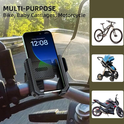 Carbon Fiber Texture Bicycle Non - slip Scooter Phone Holder - DealBuddy