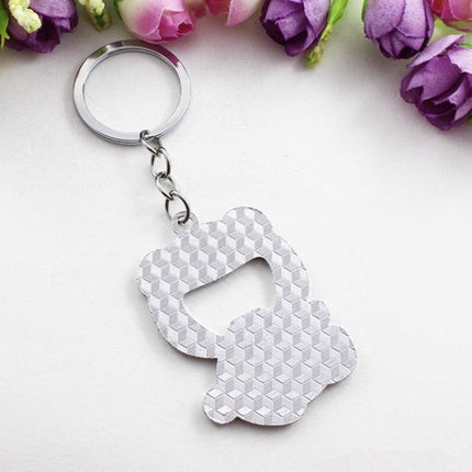 Cartoon Animal Shape Beer Bottle Opening Tool Opener Panda Keychain Pendant - DealBuddy