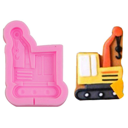 Cartoon Construction Site Tools Engineering Car Cake Decoration Molds - DealBuddy