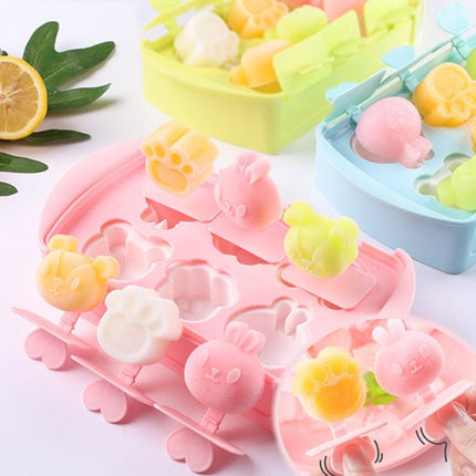 Cartoon Home Homemade Popsicle Mold Silicone Ice Cream Mold Children DIY Ice Box - DealBuddy
