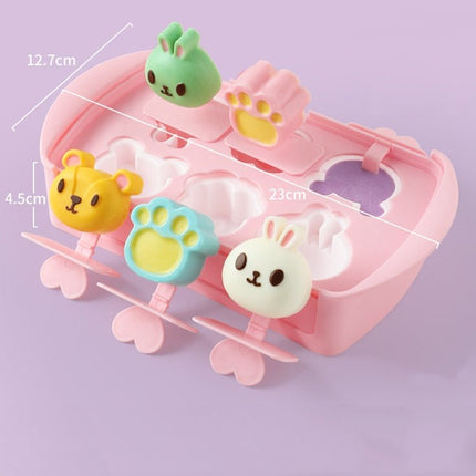 Cartoon Home Homemade Popsicle Mold Silicone Ice Cream Mold Children DIY Ice Box - DealBuddy