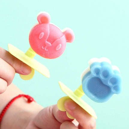 Cartoon Home Homemade Popsicle Mold Silicone Ice Cream Mold Children DIY Ice Box - DealBuddy