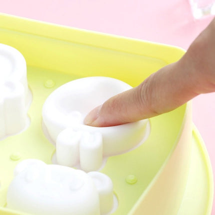 Cartoon Home Homemade Popsicle Mold Silicone Ice Cream Mold Children DIY Ice Box - DealBuddy