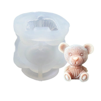 Cartoon Milk Tea Coffee Bear Ice Cube Silicone Mold Aromatherapy Candle Plaster Epoxy Mold - DealBuddy