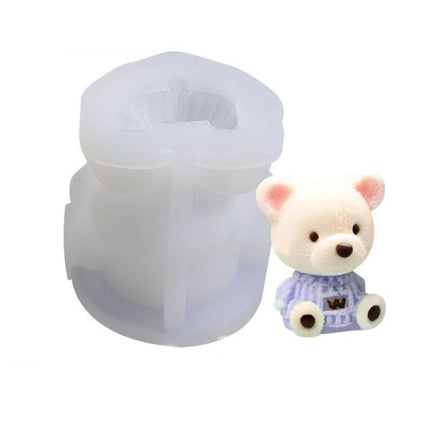 Cartoon Milk Tea Coffee Bear Ice Cube Silicone Mold Aromatherapy Candle Plaster Epoxy Mold - DealBuddy