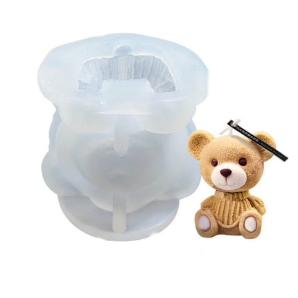 Cartoon Milk Tea Coffee Bear Ice Cube Silicone Mold Aromatherapy Candle Plaster Epoxy Mold - DealBuddy