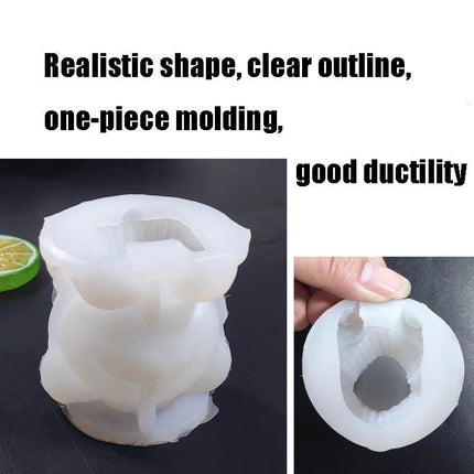 Cartoon Milk Tea Coffee Bear Ice Cube Silicone Mold Aromatherapy Candle Plaster Epoxy Mold - DealBuddy