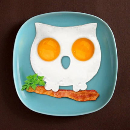 Cartoon Owl Shape Egg Frying Ring Mold Silicone Egg Fried Mould Omelette Mold - DealBuddy