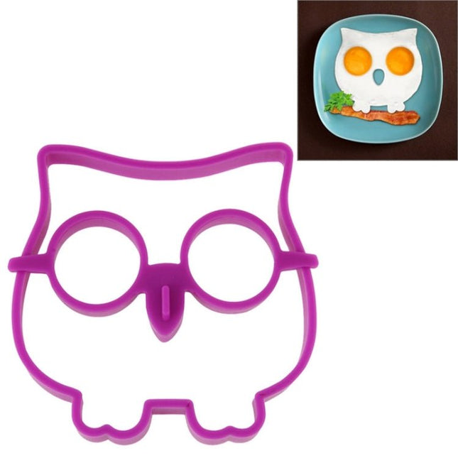 Cartoon Owl Shape Egg Frying Ring Mold Silicone Egg Fried Mould Omelette Mold - DealBuddy