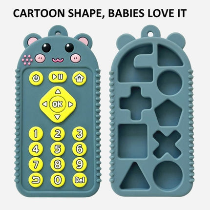 Cartoon Reomte Baby Teething Toys Silicone Baby Teether for Newborn Toddlers Infants - DealBuddy