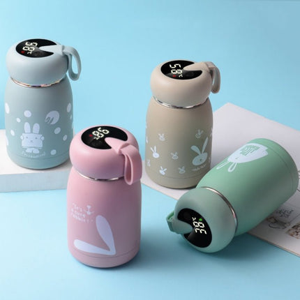 Cartoon Thermos Mug Intelligent Temperature Measurement Color Change Display Temperature Water Cup Couple Children Student Cup - DealBuddy