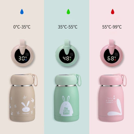 Cartoon Thermos Mug Intelligent Temperature Measurement Color Change Display Temperature Water Cup Couple Children Student Cup - DealBuddy