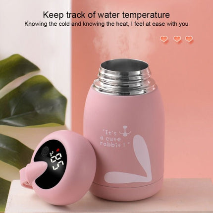 Cartoon Thermos Mug Intelligent Temperature Measurement Color Change Display Temperature Water Cup Couple Children Student Cup - DealBuddy