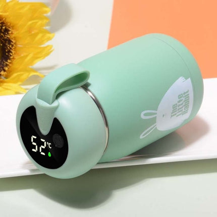 Cartoon Thermos Mug Intelligent Temperature Measurement Color Change Display Temperature Water Cup Couple Children Student Cup - DealBuddy