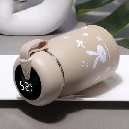 Cartoon Thermos Mug Intelligent Temperature Measurement Color Change Display Temperature Water Cup Couple Children Student Cup - DealBuddy