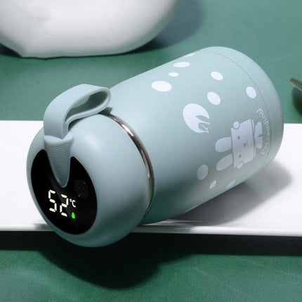 Cartoon Thermos Mug Intelligent Temperature Measurement Color Change Display Temperature Water Cup Couple Children Student Cup - DealBuddy
