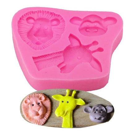 Cartoon Three - dimensional Animals Fondant Silicone Mold Cake Decorating Baking Tools - DealBuddy