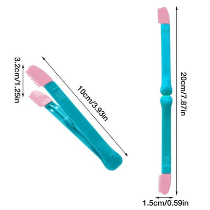 Cat Eye Brush Pet Eye Cleaner Cat Hair Knot Brush, Blue Pink, All Blue - DealBuddy