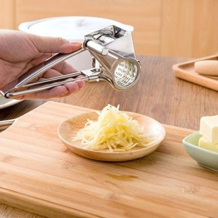Cheese Grater Rotory Container Stainless Steel Hand - Crank Rotary Shredder - DealBuddy
