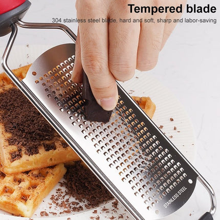 Cheese Grater Stainless Steel Blade Cheese Slicer Lemon Grater Chocolate Scraping Planer with Protective Cover - DealBuddy