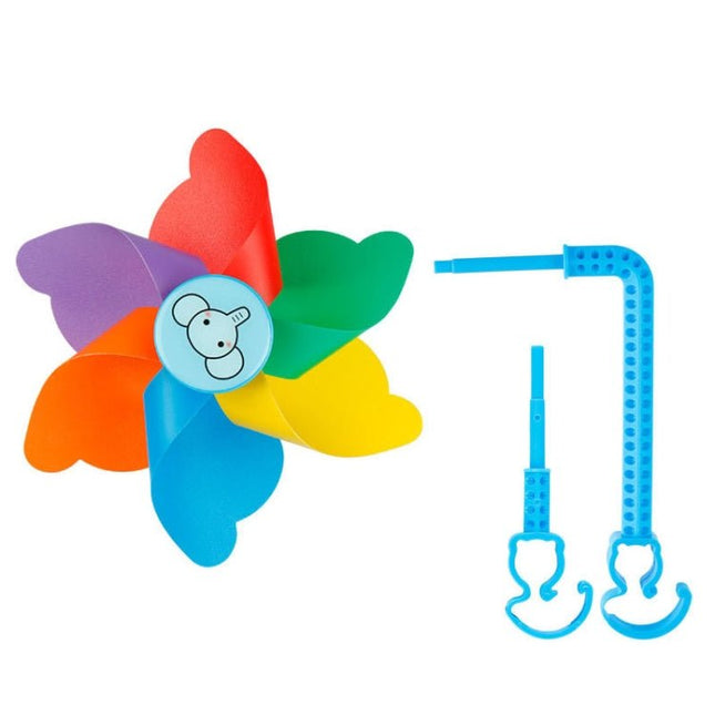 Children Bicycle Decoration Scooter Rotating Colorful Windmill With Long And Short Rod Bicycle - DealBuddy