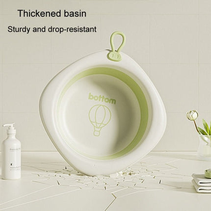 Children Folding Washbasin Newborn Baby Portable Thickened Plastic Wash Basin - DealBuddy