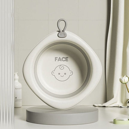 Children Folding Washbasin Newborn Baby Portable Thickened Plastic Wash Basin - DealBuddy