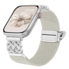 Chinese Knot Magnetic Buckle Twill Stretch Nylon Watch Band, For Apple Watch 49mm / 46mm / 45mm / 44mm, For Apple Watch 42mm / 41mm / 40mm / 38mm - DealBuddy