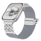 Chinese Knot Magnetic Buckle Twill Stretch Nylon Watch Band, For Apple Watch 49mm / 46mm / 45mm / 44mm, For Apple Watch 42mm / 41mm / 40mm / 38mm - DealBuddy