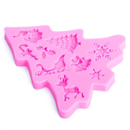 Christmas Tree Fondant Silicone Mold Cake Chocolate Biscuit Decoration Tool - DealBuddy
