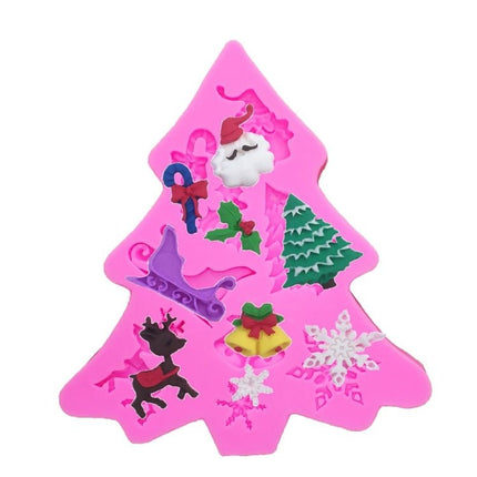 Christmas Tree Fondant Silicone Mold Cake Chocolate Biscuit Decoration Tool - DealBuddy