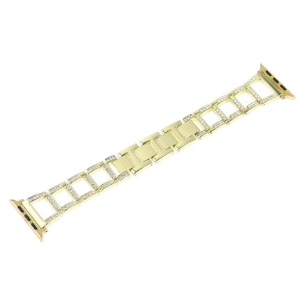 Colorful Diamond Stainless Steel Watch Band for Apple Watch Ultra 49mm&Watch Ultra 2 49mm / Series 10 46mm / 9&8&7 45mm / SE 3&SE 2&6&SE&5&4 44mm / 3&2&1 42mm - DealBuddy