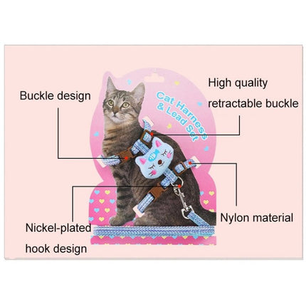 Comfortable Adjustable Anti - Escape Cat Leash, S, L - DealBuddy