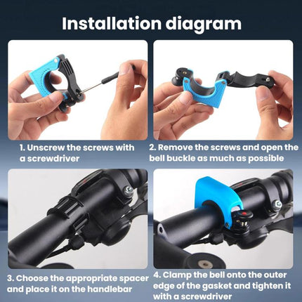 Concealed Aluminum Alloy Bell For Bicycles Mountain Bike Bell - DealBuddy