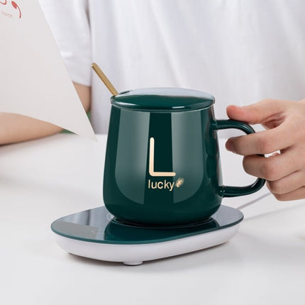 Constant Temperature Heating Smart Ceramic Coffee Cup Set - DealBuddy