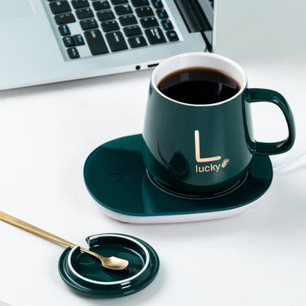 Constant Temperature Heating Smart Ceramic Coffee Cup Set - DealBuddy
