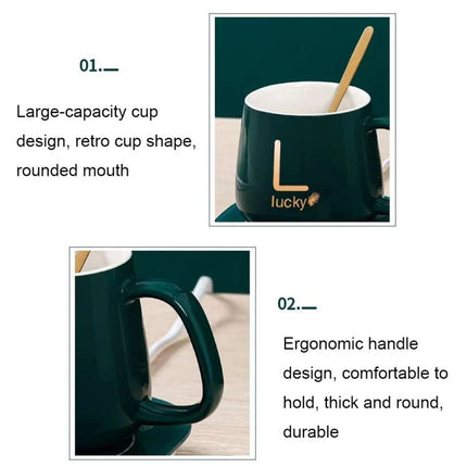 Constant Temperature Heating Thermostat Cup Set Smart Ceramic Coffee Cup - DealBuddy