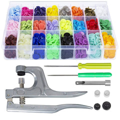 Craft 360 Sets T5 Plastic Snap Button with Snaps Pliers Tool Kit - DealBuddy