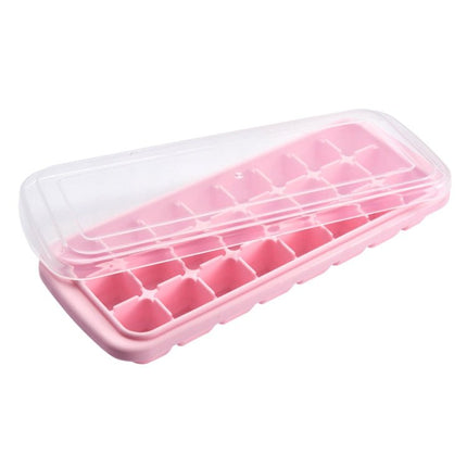 Creative 24 Grid Silicone Ice Tray Home Large Ice Cube Mold Ice Box with Lid - DealBuddy