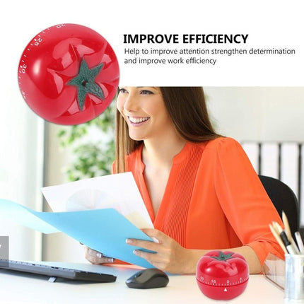 Creative Cute Tomato Shape Kitchen Mechanical Timer Alarm Reminder - DealBuddy