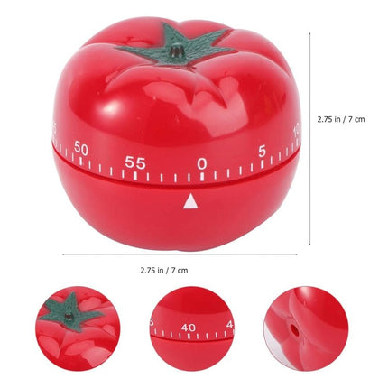 Creative Cute Tomato Shape Kitchen Mechanical Timer Alarm Reminder - DealBuddy