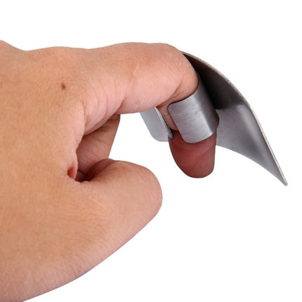 Creative Kitchen Necessary Food Vegetable Cutting Stainless Steel Hand Finger Guard Protector - DealBuddy