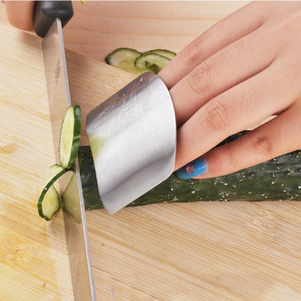 Creative Kitchen Necessary Food Vegetable Cutting Stainless Steel Hand Finger Guard Protector - DealBuddy